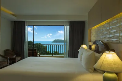 Camera Deluxe matrimoniale o doppia con letti singoli con vista mare — Chanalai Garden Resort, Kata Beach
